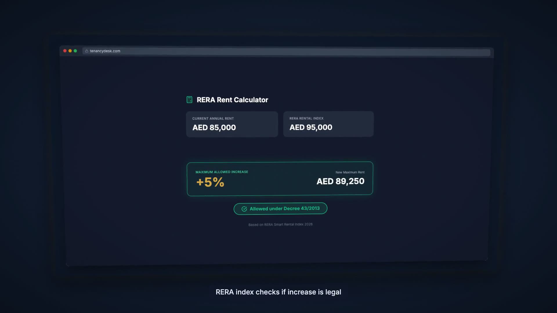 RERA Rent Index Check (0:30)
