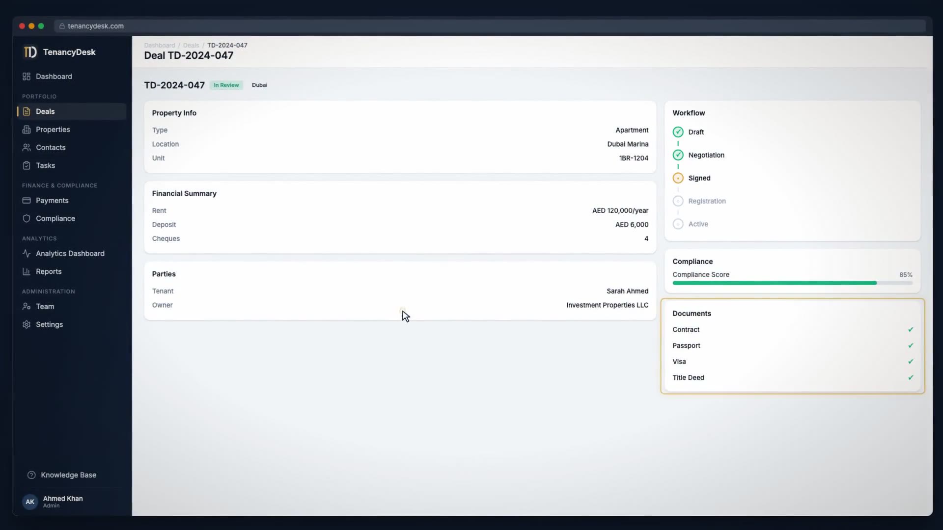 Creating Your First Rental Deal in TenancyDesk (1:29)